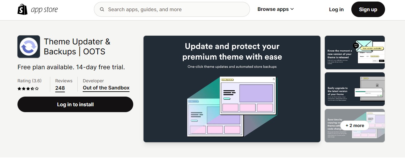 Theme Updater & Backups | OOTS